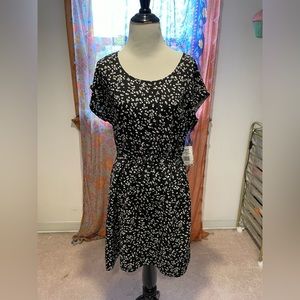Black and white floral dress Kohls